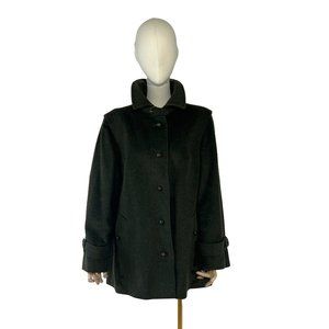 Authentic Vintage rare Lodenfrey 1940s Green Loden Peacoat sz. M/L